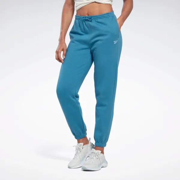Спортивные брюки женские Reebok Identity Fleece Joggers W синие 2XS