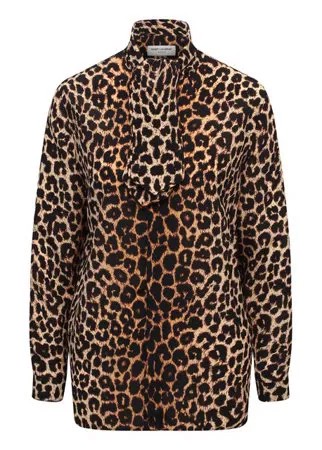 Шелковая блузка Saint Laurent