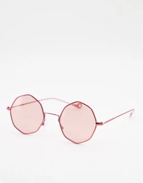 Солнцезащитные очки с шестиугольными линзами AJ Morgan-Красный