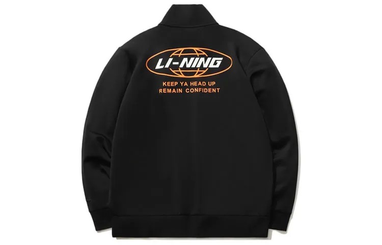 Спортивная модная коллекция куртка мужская Lining, черный
