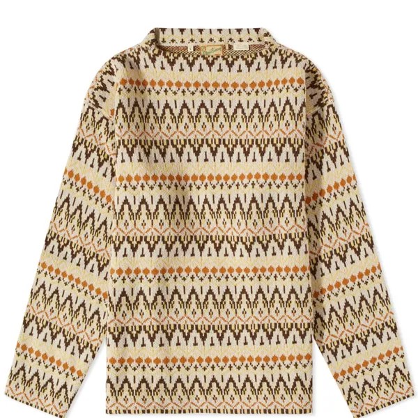 Джемпер Levi's Vintage Clothing Jaquard Boat Neck Knit, бежевый