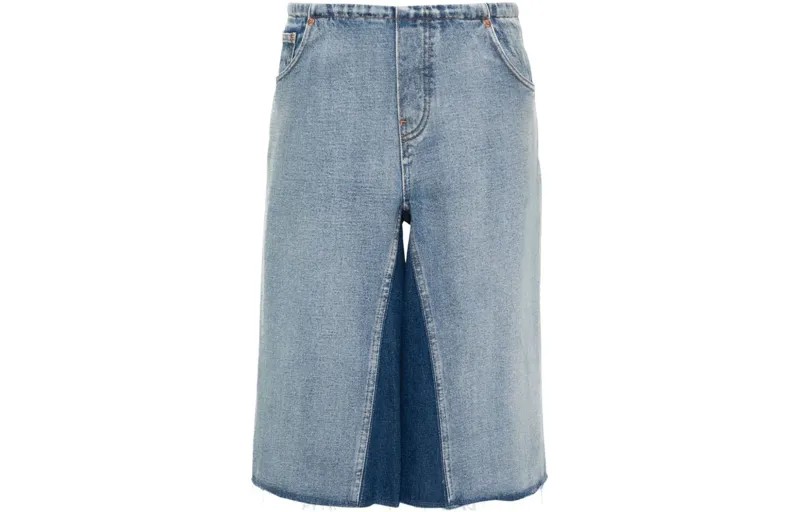 Джинсовые шорты женские индиго Mm6 Maison Margiela