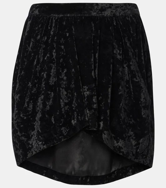 Юбка из бархата Lashay Isabel Marant, черный