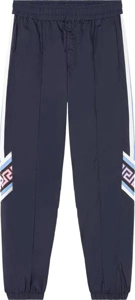 Брюки Versace Logo Print Pant 'Navy/Multicolor', синий