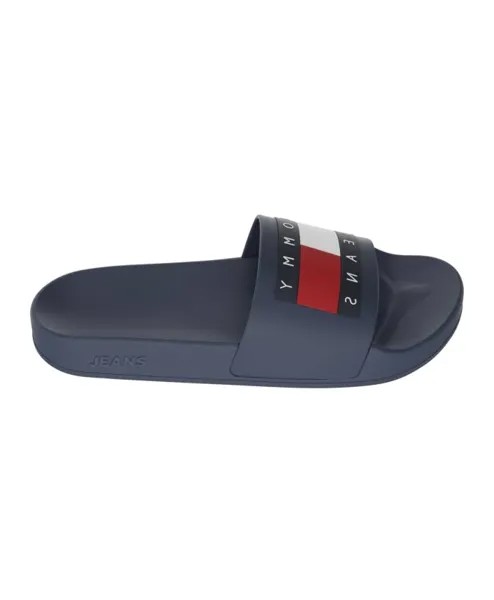 Темные повседневные шлепанцы для бассейна Tommy Jeans, синий