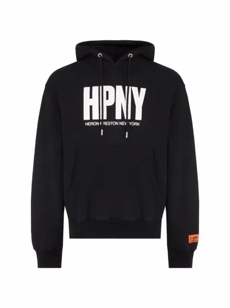 Хлопковое худи с логотипом Heron Preston