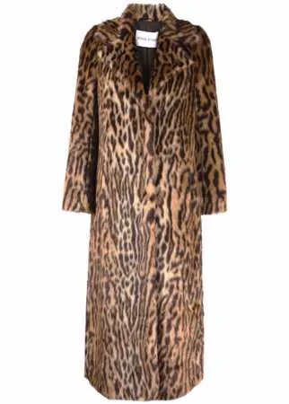 STAND STUDIO Kylie leopard faux-fur coat