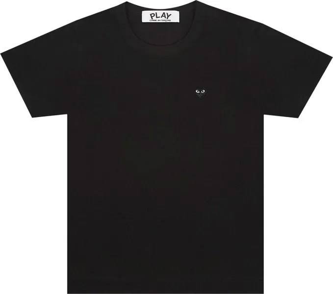 Футболка Comme des Garçons PLAY Little Heart T-Shirt 'Black', черный