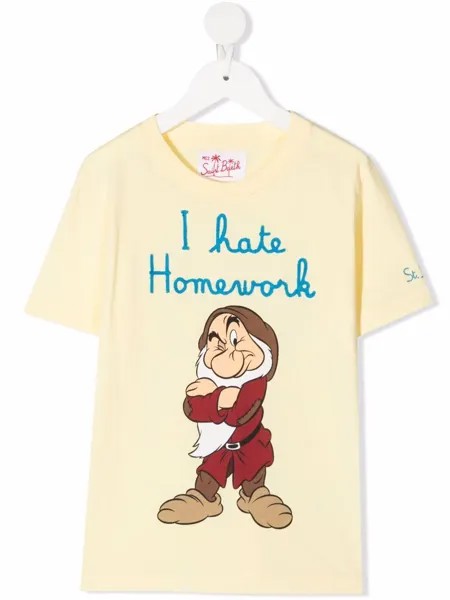 Mc2 Saint Barth Kids футболка Grumpy с вышивкой