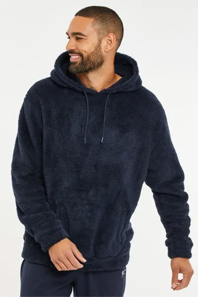Толстовка из искусственной овчины Threadbare, синий