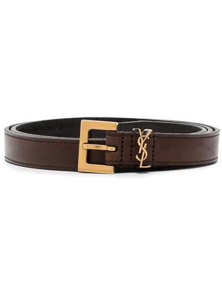 Saint Laurent ремень с пряжкой в виде монограммы