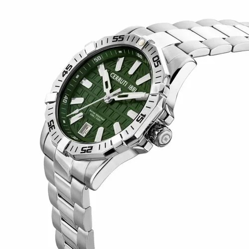 Наручные часы Cerruti 1881 CIWGH0007506, зеленый, серебряный