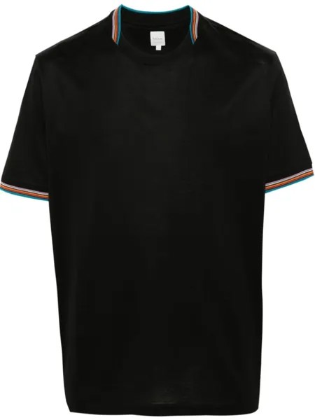 Футболка с отделкой Artist Stripe Paul Smith, черный