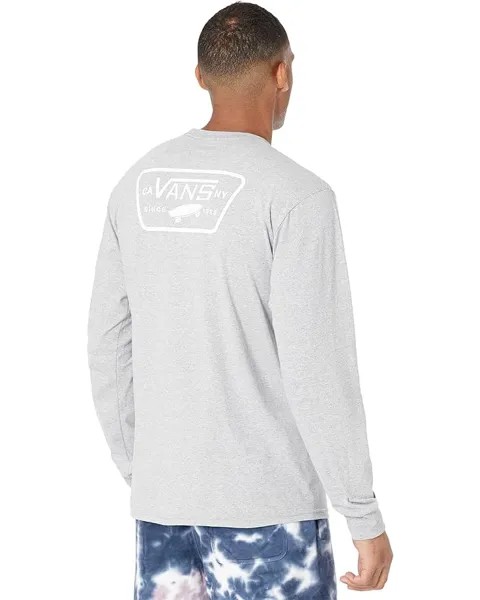 Футболка Vans Full Patch Back Long Sleeve T-Shirt, цвет Athletic Heather/White