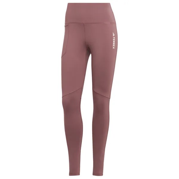 Леггинсы Adidas Terrex Women's Terrex Multi, цвет Quiet Crimson
