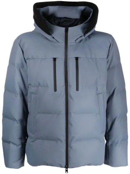 Woolrich пуховик на молнии, синий