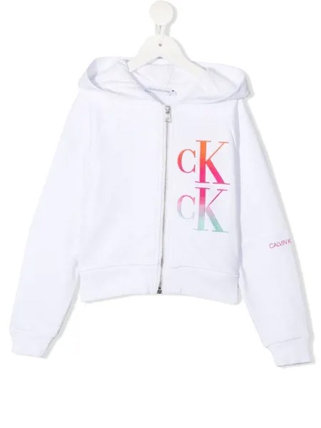 Calvin Klein Kids худи с вышитым логотипом
