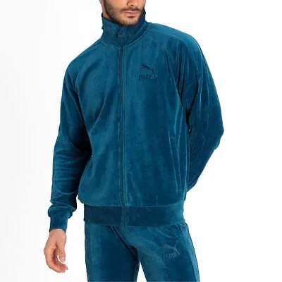 Puma Iconic T7 Velour Full Zip Track Jacket Mens Size S Пальто Куртки Верхняя одежда