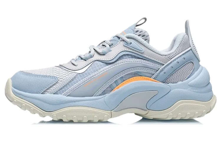 LINING Aurora WindWalker Lifestyle Shoes Women's Low-top Coin Gray / Azure Blue