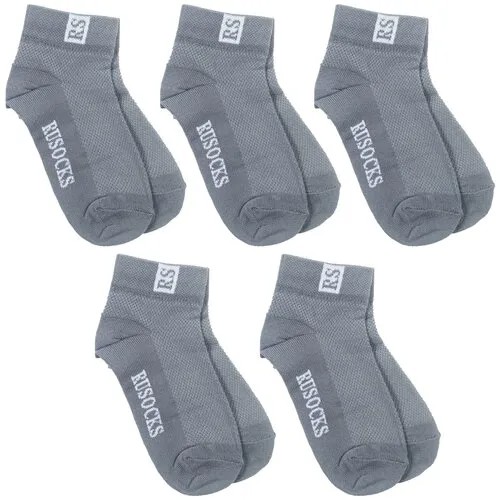 Носки RuSocks 5 пар, размер 14, серый