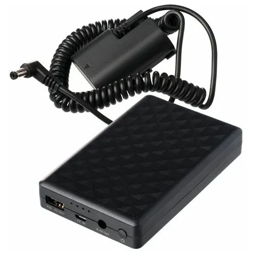 Адаптер питания FB LP-E6N + аккумулятор Power Bank FB XJ8000 5V и 8,4V 28Wh