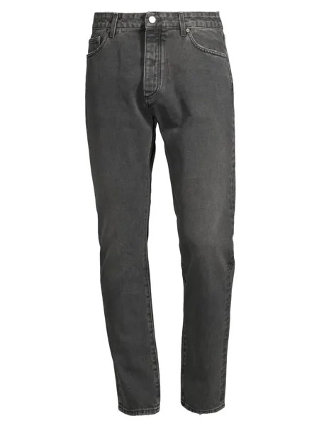Изогнутые джинсы с пятью карманами и логотипом Palm Angels, черный