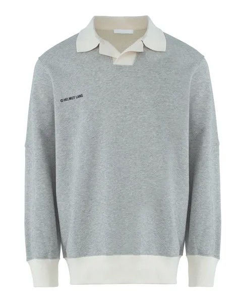 Поло из меланжевого хлопка HELMUT LANG