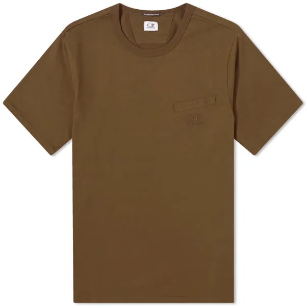 Футболка C.P. Company 30/2 Mercerized Jersey Twisted Pocket T-Shirt, цвет Ivy Green