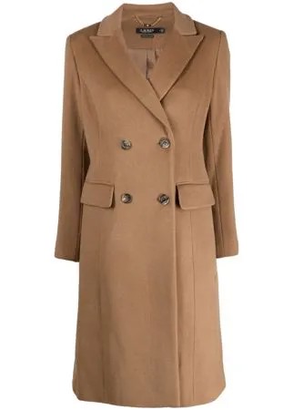 Lauren Ralph Lauren двубортное пальто с заостренными лацканами