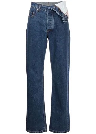 Y/Project прямые джинсы с завышенной талией