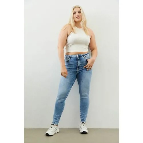 Джинсы скинни  H&M, размер XXXL, синий