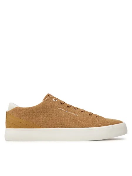 Кеды Tommy Hilfiger Zapatillas de tenis Th Hi Vulc Low Summer Cvs, хаки
