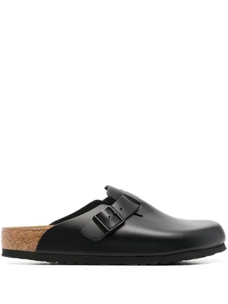 Birkenstock слиперы Boston с пряжками, черный