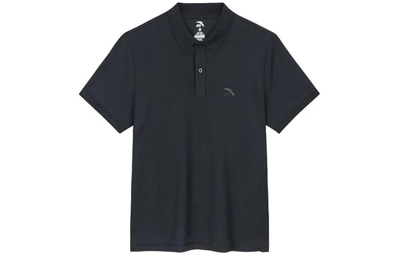 Рубашка поло Sports Life Collection для мужчин, черная Anta, черный