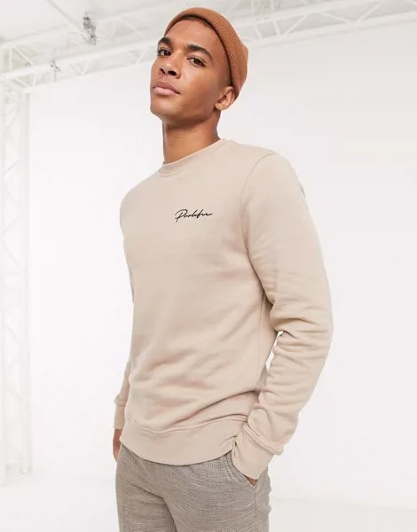 Светло-бежевый свитшот River Island-Neutral
