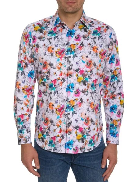 Вальдорфская тканая рубашка Robert Graham, разноцветный