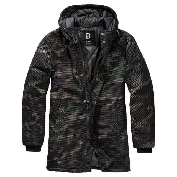 Пальто Brandit Grid Camo, зеленый