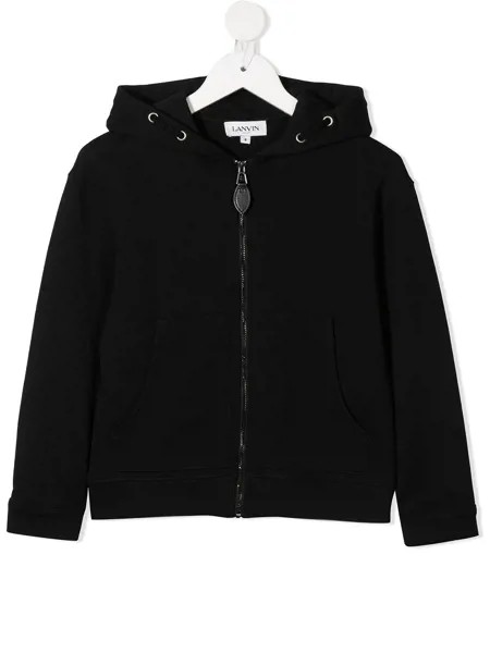 LANVIN Enfant худи с вышитым логотипом