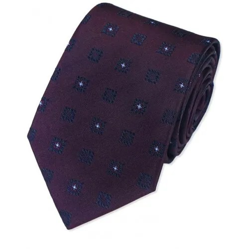Бордовый галстук с квадратами Basile 843793