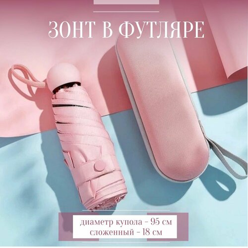 Мини-зонт , розовый