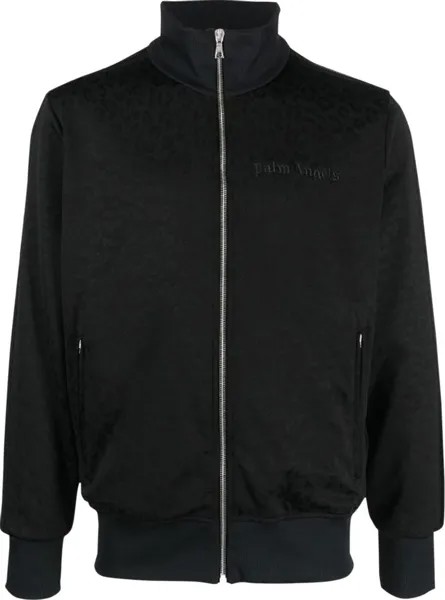 Куртка Palm Angels Tuxedo Leopard Track Jacket 'Black/White', черный