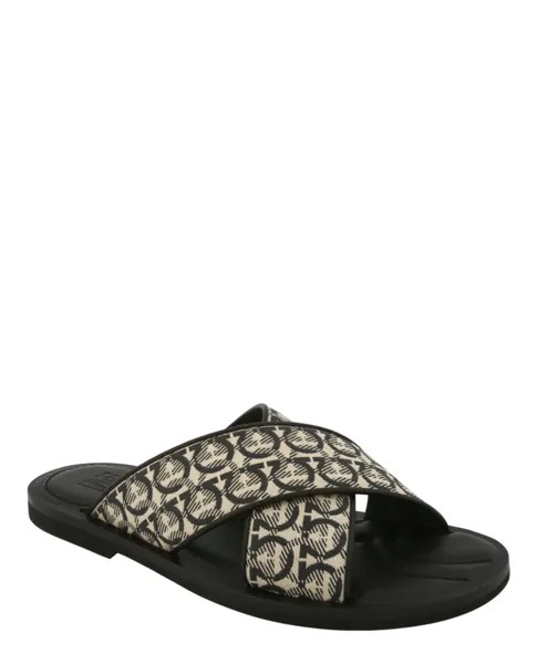 Сандалии Sion Gancini Salvatore Ferragamo, черный