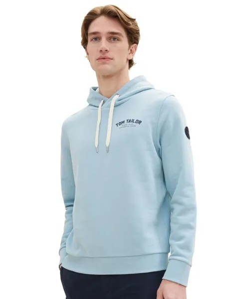 Толстовка Tom Tailor LOGO HOODIE, синий