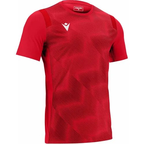 Футбольная футболка macron, размер XL, красный