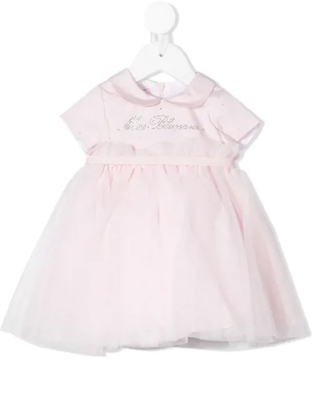 Miss Blumarine платье из тюля с короткими рукавами
