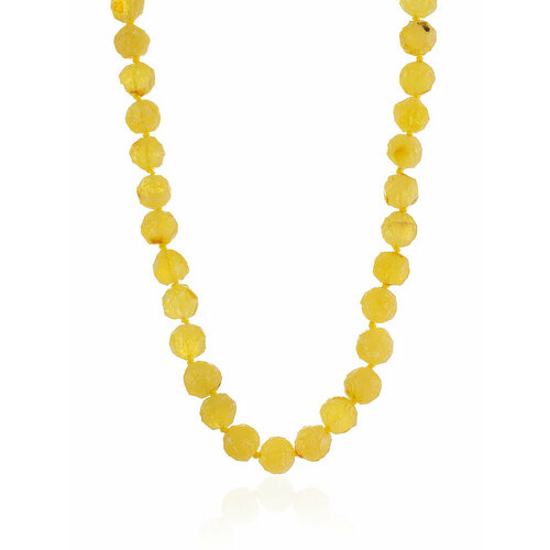 Бусы AmberHandmade, янтарь, длина 46 см, желтый, бежевый