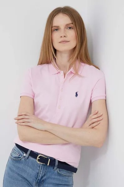 Рубашка поло Polo Ralph Lauren, розовый