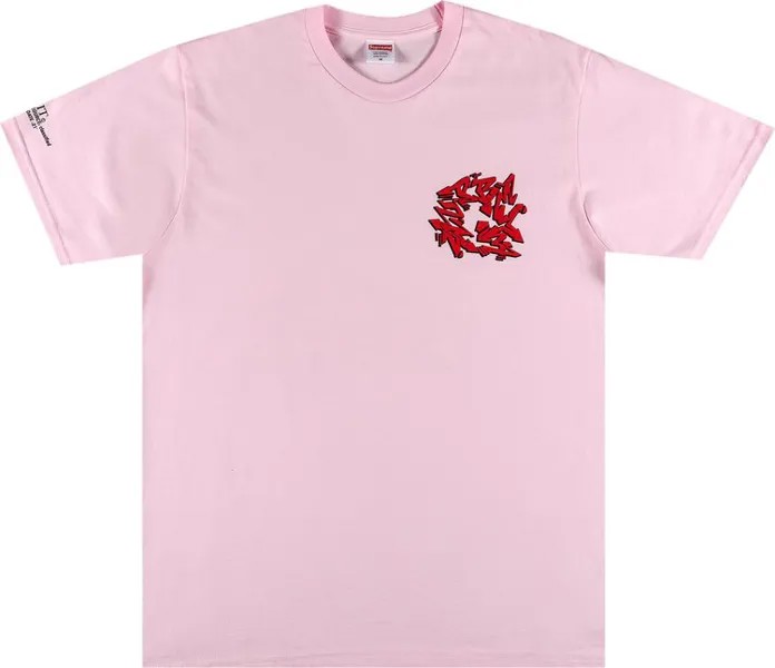 Футболка Supreme Support Unit Tee 'Light Pink', розовый