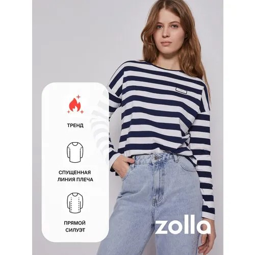 Лонгслив Zolla, хлопок, размер XL, красный