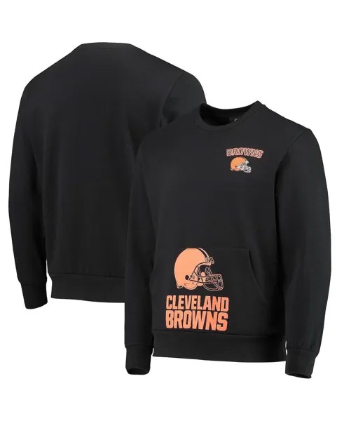 Мужской черный пуловер cleveland browns pocket pullover sweater FOCO, черный